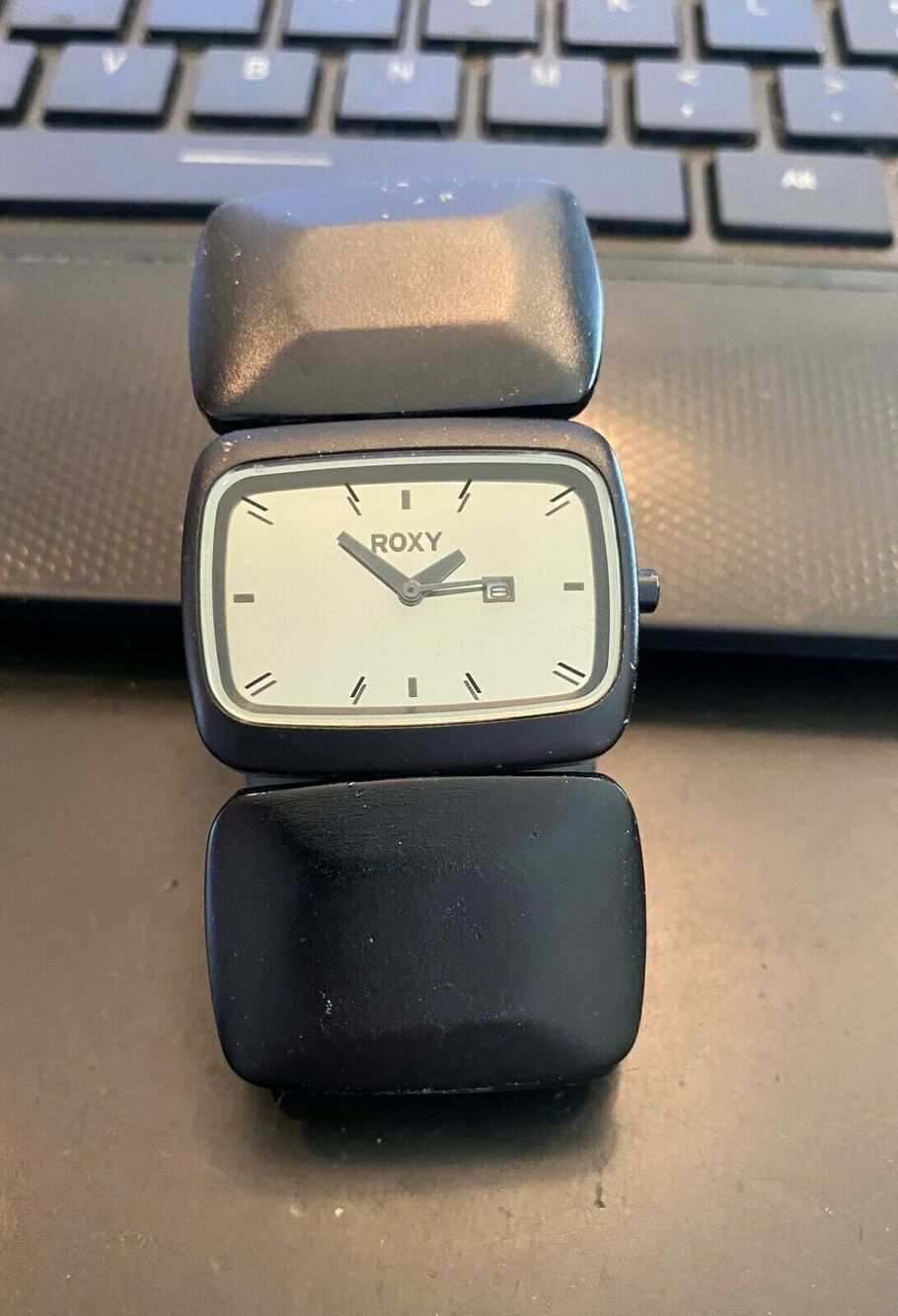 Women's Roxy Bracelet Watch,Sonic, Wr to 50M, Black Metal Band